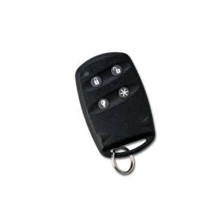Keychain Touch Pad Keyfob ITI 4-Button | Compact Design | Battery Operated | Compatible with Reliance Alarm Systems | by Dicker Data