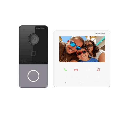 HIKVISION INTERCOM KIS606-P G2 2MP IP Kit | White Color | Surface Mount Installation | Mobile Control via Hik-Connect | by Dicker Data