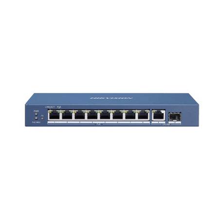 8 Port Gig Unmanaged PoE Switch | 120W Power | 6 KV Surge Protection | by Dicker Data