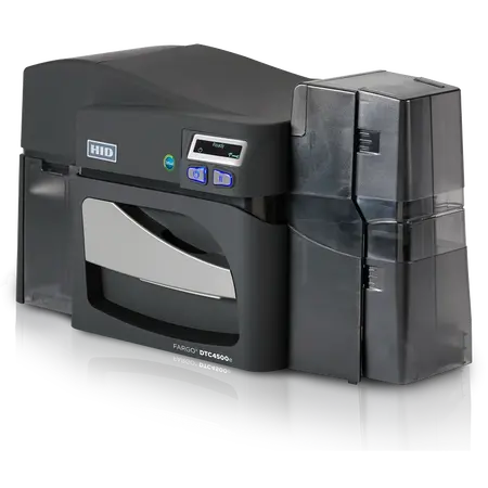 HID FARGO DTC4500E Dual Sided Lamination Module | 225 Cards/Hour | 300 DPI Resolution | Dual Input Card Hoppers | by Dicker Data