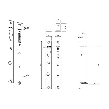 LOCKWOOD ES8100 V-LOCK Fail Safe/Fail Secure | IP53 Weather Resistant | 100kg Pre-load Rating | 11.4-28VDC | by Dicker Data