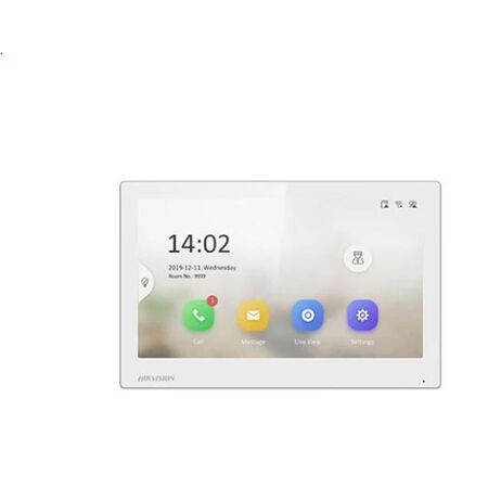 HIKVISION Intercom DS-KH6350-WTE1 G2 Indoor Station | 7" Touch Screen | WiFi Enabled | by Dicker Data