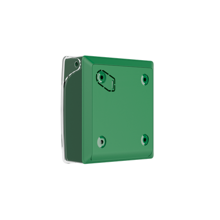 AJAX Manual Call Point Green Wireless | Resettable Element | LED Indicator | Tamper Alarm | by Dicker Data