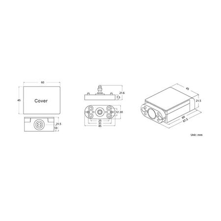 Cabinet Lock CL-150S | Spring Release | 12/24VDC Monitored | 100kg Holding Force | by Dicker Data