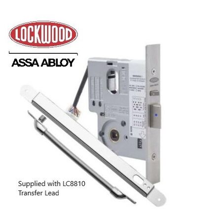 Electric Mortice Lock LOCKWOOD 3570 | Fire Rated | Satin Chrome Finish | 12-24Vdc | by Dicker Data