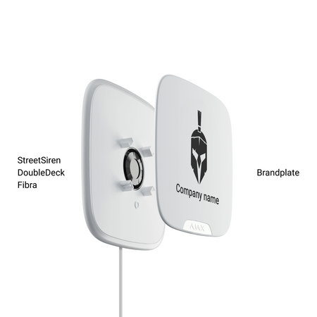 AJAX StreetSiren DoubleDeck Fibra Wired Security Siren | Adjustable 85-113 dB | IP54 Rated | by Dicker Data