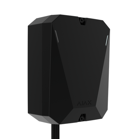 AJAX Multitransmitter Fibra Black | 18 Wired Zones | NC, NO, EOL Compatibility | IP40 Rated | by Dicker Data