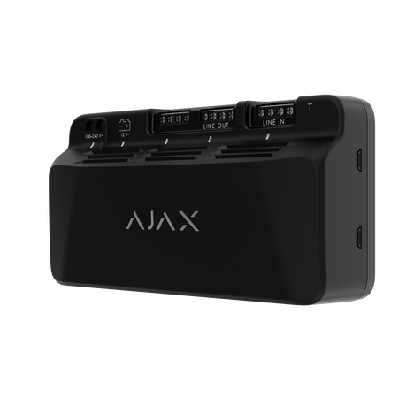 AJAX LINESUPPLY FIBRA (45W) Black | 30W Output Power | Galvanic Isolation | 2000m Line Length | by Dicker Data