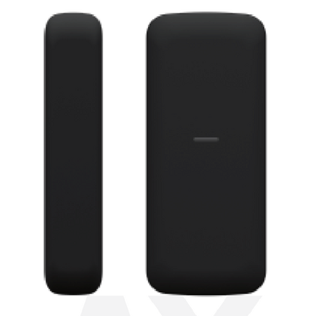 Wireless Slim Magnetic Contact Sensor | Remote Configurable | Anti-Jamming Technology | Black | by Dicker Data