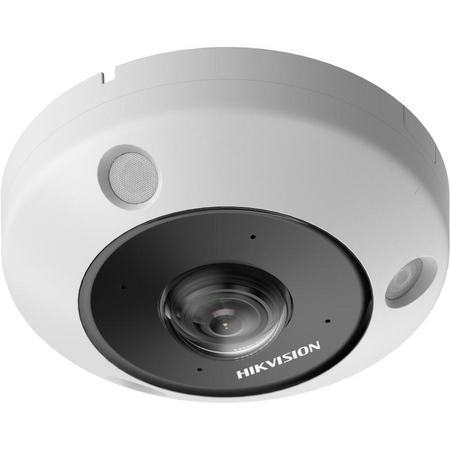 6MP Fisheye Camera | 1.16mm Lens | IR 15m & Two-Way Audio | by Dicker Data