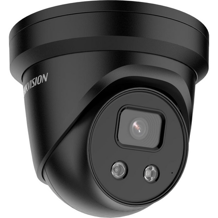 8MP Strobe Audio Turret Camera | 30m IR Range | Built-in Microphone | Black | by Dicker Data