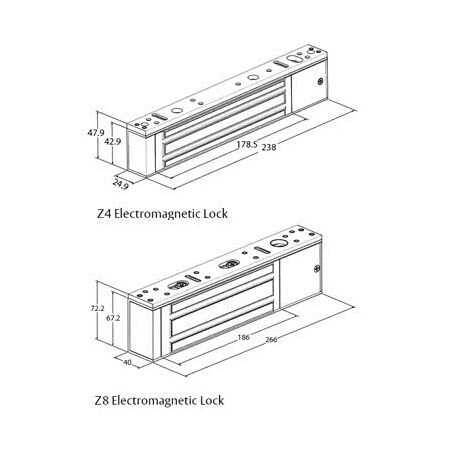 Single Maglock Monitored 12/24VDC | 250kg Holding Force | Fail-Safe Design | Silent Operation | by Dicker Data