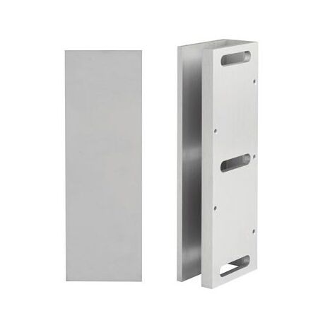 LOCKWOOD EMZ4B-GU U Bracket for 12mm Glass | Cast Aluminium | Adjustable Fixing Positions | by Dicker Data