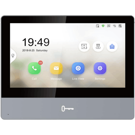 HIKVISION Intercom KH8350-WTE1 G2 Indoor Station | 7" Touch Screen | WiFi & Micro SD Support | by Dicker Data