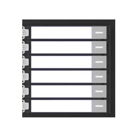 HIKVISION Intercom KD-KK G2 Nametag Module | 6 Buttons | IP65 Rated | Modular Design | by Dicker Data