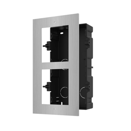 HIKVISION Intercom KD-ACF2-S Double Module Housing | Flush Mount | Stainless Steel | by Dicker Data