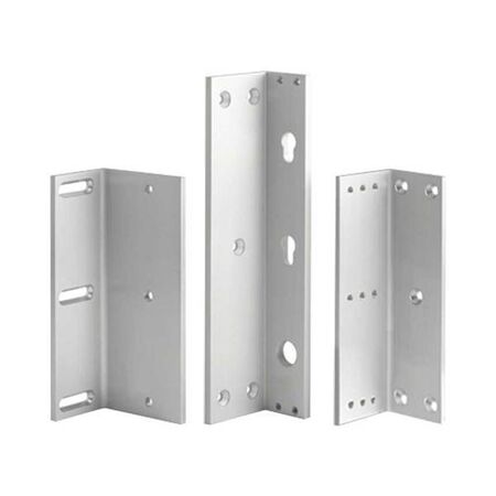 LOCKWOOD EMZ8B-SLZ Single L&Z Bracket | Compatible with Electromagnetic Locks | Adjustable for Glass Doors | by Dicker Data