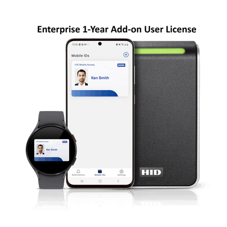 HID Mobile Identities Enterprise Add-On User License | Seos® Technology | 1 Year License | Minimum Order 20 Licenses | by Dicker Data