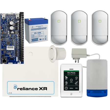 DAS RELIANCE XR KIT2 Security Bundle | PIR Sensors & Combo Siren | Durable Metal Enclosure | by Dicker Data