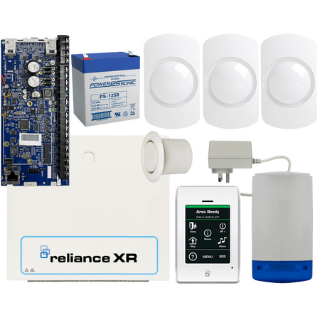 DAS RELIANCE XR KIT2 Security Bundle | PCB & Touch Interface | 3 GUARDALL PET Immune Sensors | by Dicker Data