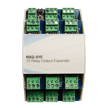 10 Relay Output Expander | SPDT Form C Relays | 3 Configurable Modes | DIN-Rail Mountable | by Dicker Data