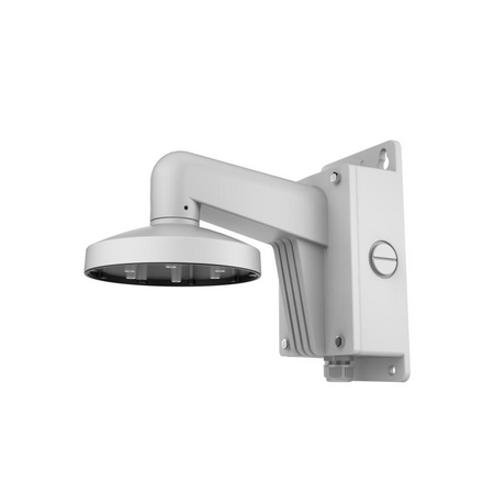 HIKVISION Wall Mount Bracket with Back Box | Durable Aluminum Alloy | Integrated Junction Box | Hikvision White | by Dicker Data