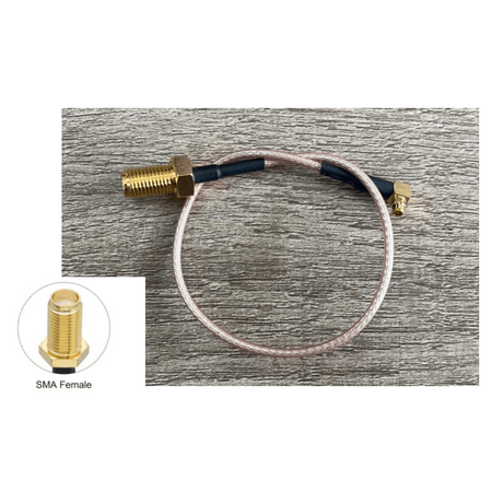 MMCX to SMA Female Adaptor | RG316 Cable | 100mm Length | by Dicker Data