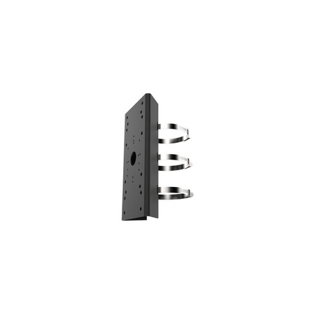 HIKVISION Horizontal Pole Mount | Durable Stainless Steel | Black Finish | by Dicker Data