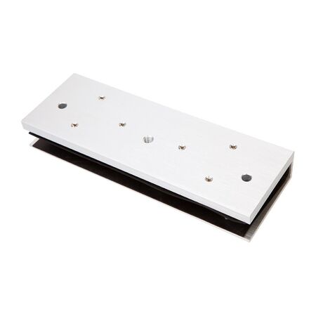 Glass Door U-Bracket for 12mm Glass | EM5700 Lock Compatible | Includes Dress Plate | by Dicker Data