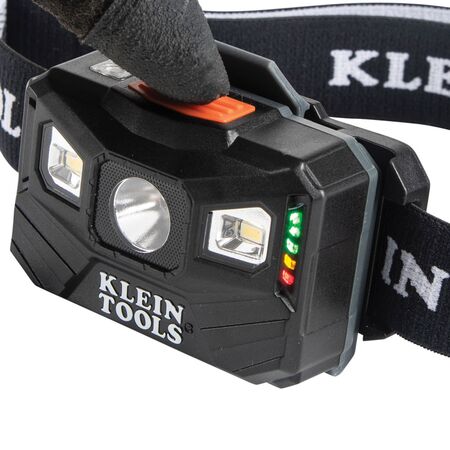 Rechargeable Headlamp with Fabric Strap, 400 Lumens, All-Day Runtime