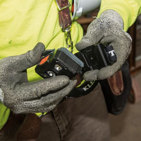 Rechargeable Headlamp with Fabric Strap, 400 Lumens, All-Day Runtime