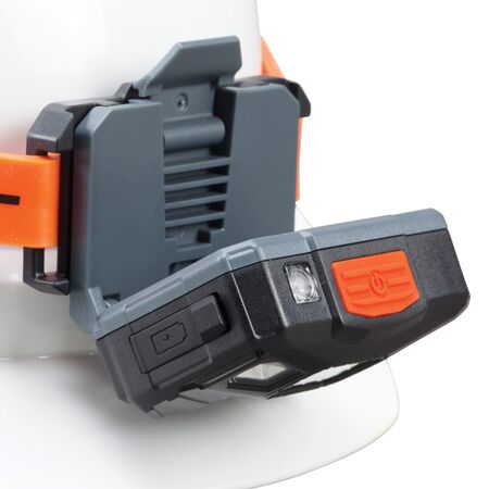 Rechargeable Headlamp with Silicone Strap, 400 Lumens, All-Day Runtime