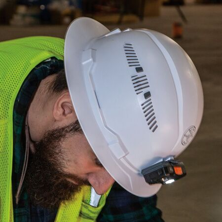 Rechargeable Headlamp with Silicone Strap, 400 Lumens, All-Day Runtime