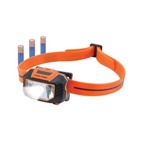 LED Headlamp with Silcone Hard Hat Strap