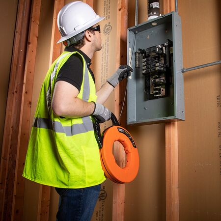 Steel Fish Tape, 0.3 cm x 73 m