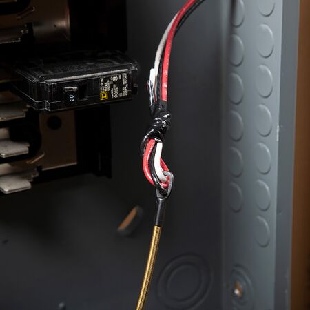 Fibreglass Fish Tape with Spiral Steel Leader, 15 m