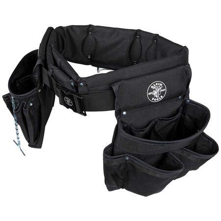 Electrician's Padded Tool Belt/Pouch Combo, 27-Pocket, 4-Piece, L