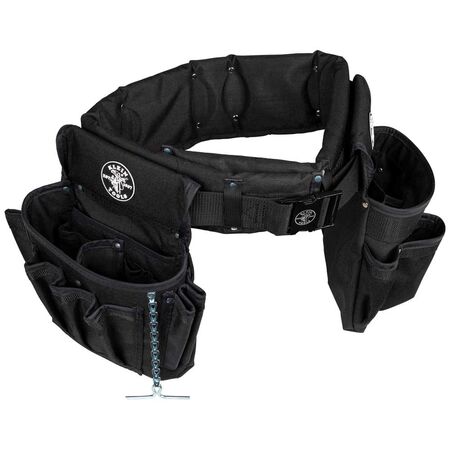 Electrician's Padded Tool Belt/Pouch Combo, 27-Pocket, 4-Piece, L