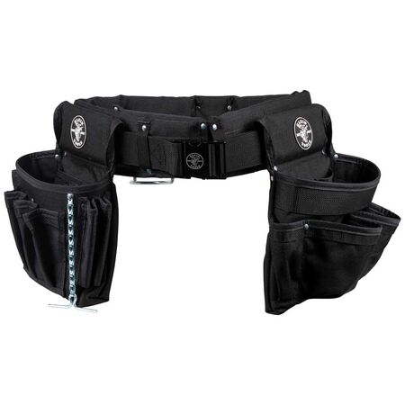 Electrician's Padded Tool Belt/Pouch Combo, 27-Pocket, 4-Piece, L