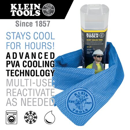 Klein Cooling Towel, Blue
