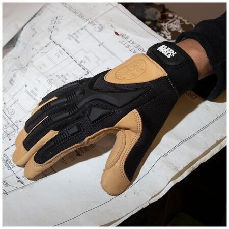 Leather Work Gloves, Large, Pair