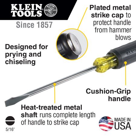 0.8 cm Keystone Demolition Driver, 18 cm Round Shank