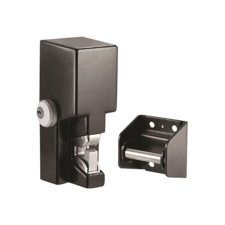 Electronic Gate Lock | Fail Secure Mechanism | 12/24VDC Power | Black Finish | by Dicker Data