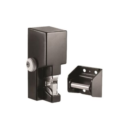 Electronic Gate Lock GL1-FL | Fail Secure Mechanism | 12/24VDC Power | Durable Black Finish | by Dicker Data