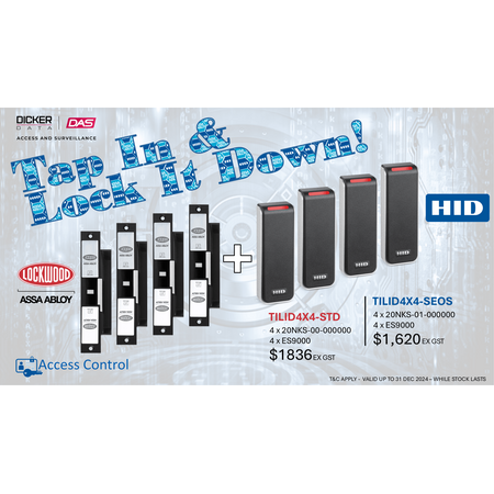HID Signo 20 STD & ASSA ABLOY ES9000 | IP54 Weather Resistant | 1300kg Holding Force | Multiple Credential Support | by Dicker Data