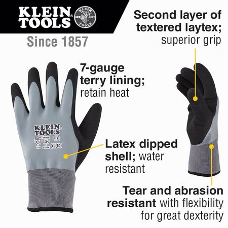 Thermal Dipped Gloves, Extra-Large