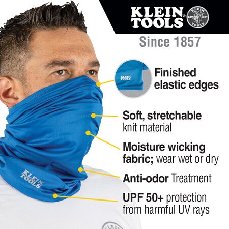 Neck and Face Cooling Band, Blue