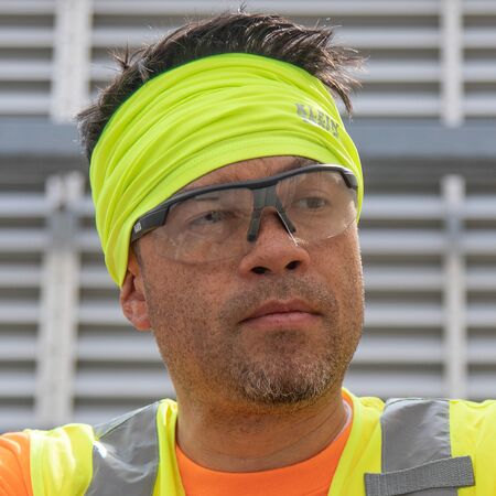 Neck and Face Cooling Band, High-Visibility Yellow