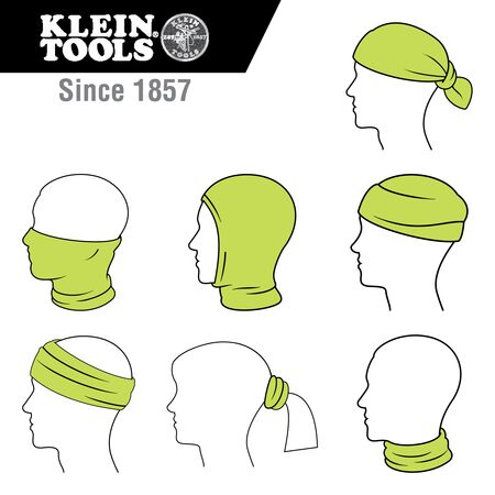 Neck and Face Cooling Band, High-Visibility Yellow
