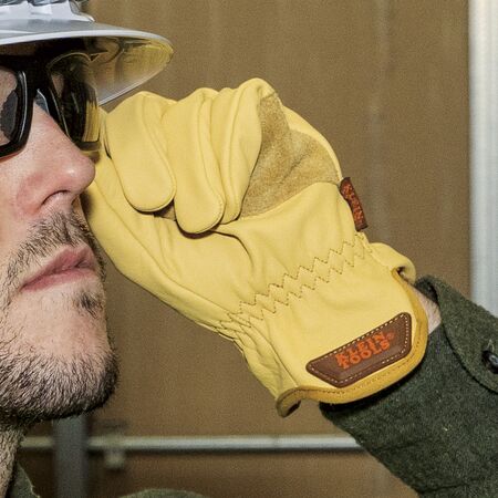 Cowhide Leather Gloves, Medium